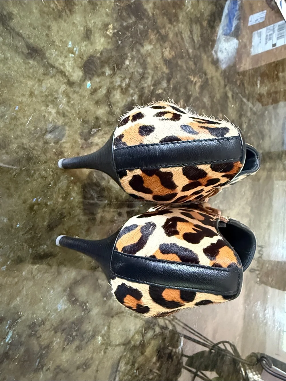 Cole Haan Leopard-Print Ankle Booties in Brown and Black